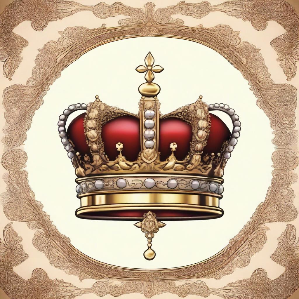 An image featuring a detailed and ornate crown, symbolizing royalty and power