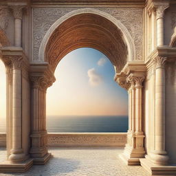 A detailed and beautiful image of an architectural arch