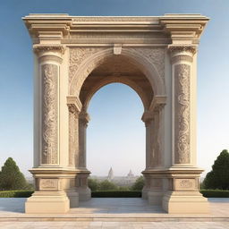 A detailed and beautiful image of an architectural arch