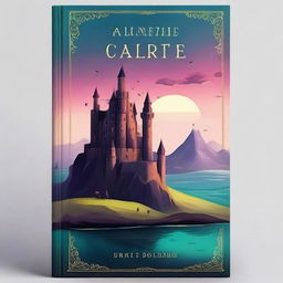 A beautiful and intriguing book cover featuring a mysterious landscape with a hidden castle in the background