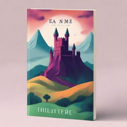 A beautiful and intriguing book cover featuring a mysterious landscape with a hidden castle in the background