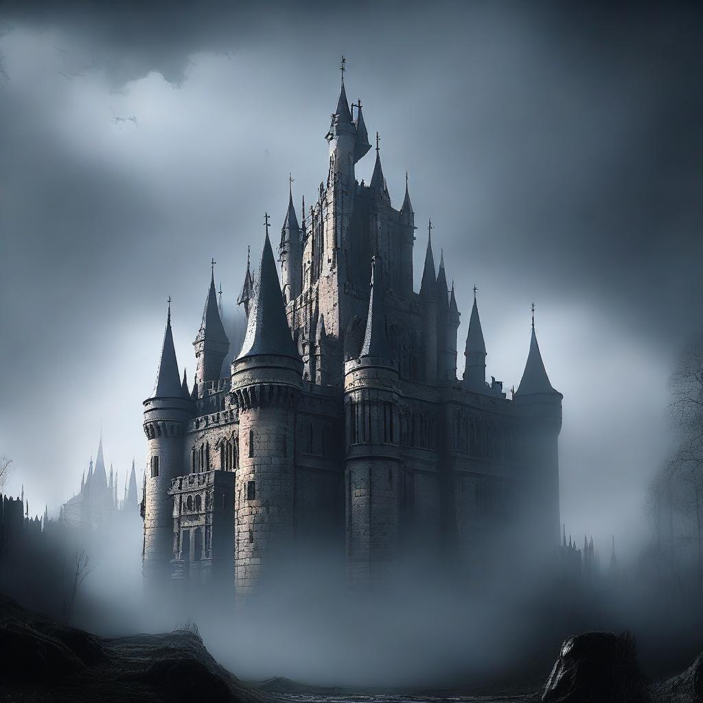 An elaborate and beautiful yet eerie castle