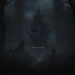 A title screen background embodying the dark, atmospheric and gothic elements associated with a souls-like game.