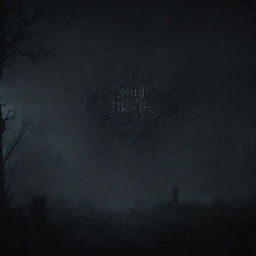 A title screen background embodying the dark, atmospheric and gothic elements associated with a souls-like game.