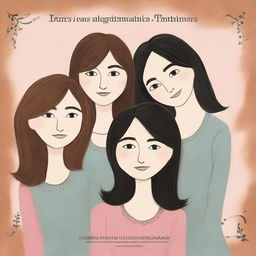 Portada de un libro que muestra a seis hermanas