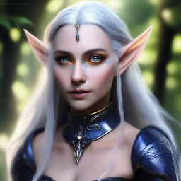 Create a realistic image of a female elf