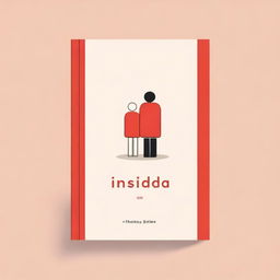 A minimalist and symbolic book cover titled 'Insidia,' representing the distancing of two best friends