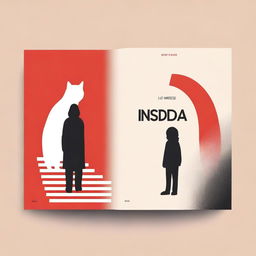 A minimalist and symbolic book cover titled 'Insidia,' representing the distancing of two best friends