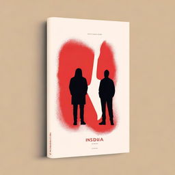 A striking, symbolic, and minimalist book cover titled 'Insidia,' representing the distancing of two best friends