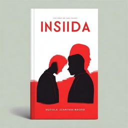 A striking, symbolic, and minimalist book cover titled 'Insidia,' representing the distancing of two best friends