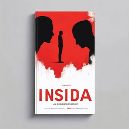 A striking, symbolic, and minimalist book cover titled 'Insidia,' representing the distancing of two best friends