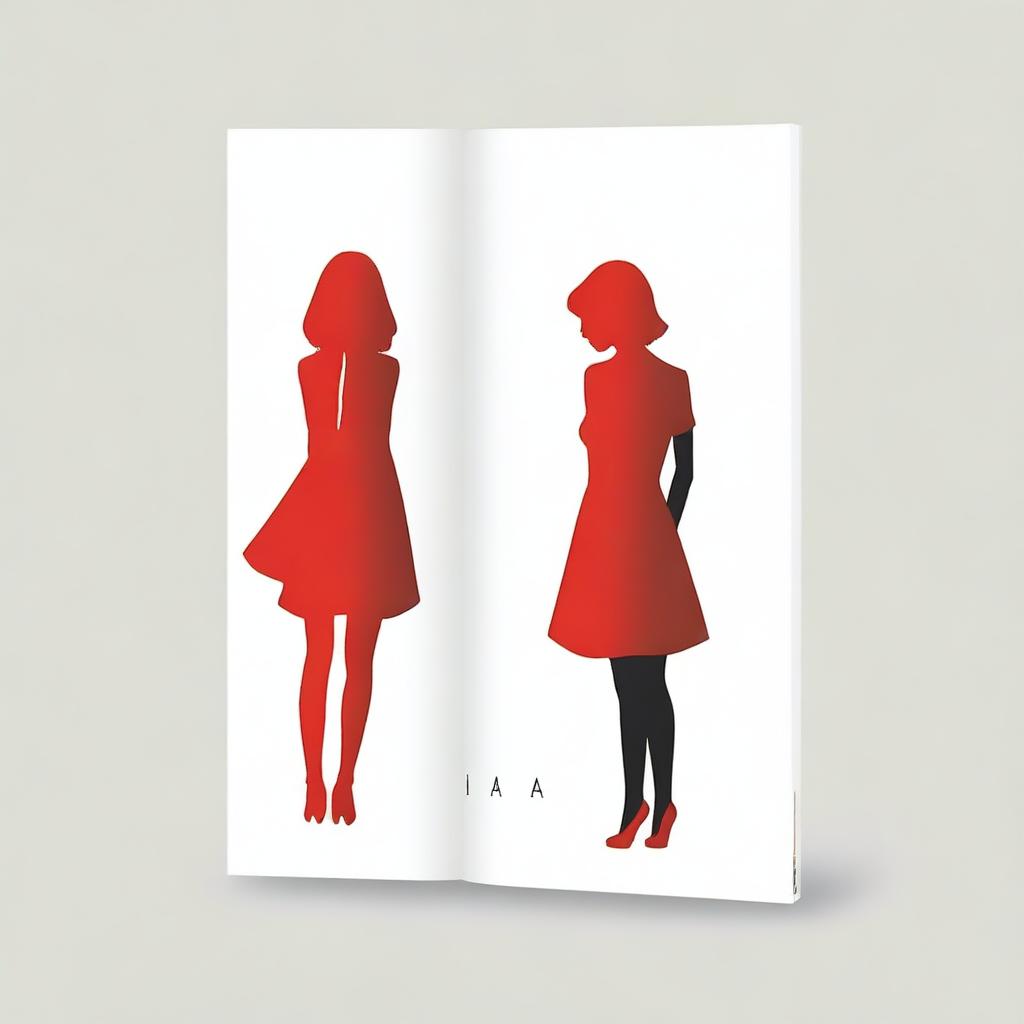 A striking, symbolic, and minimalist book cover titled 'Insidia,' representing the distancing of two best friends