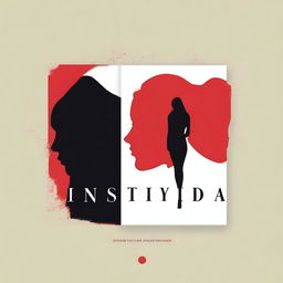 A striking, symbolic, and minimalist book cover titled 'Insidia,' representing the distancing of two best friends