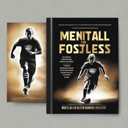 Design a book cover that is shiny and black, incorporating actual, real-life images of athletes playing sports