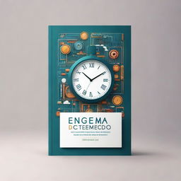 Create a book cover titled 'Enigma do Tempo Esquecido'