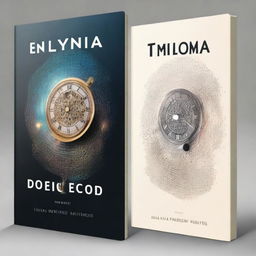 Create a book cover titled 'Enigma do Tempo Esquecido'