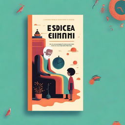 A captivating book cover design featuring an intriguing and mysterious scene with the title 'O Enigma do Tempo Esquecido'