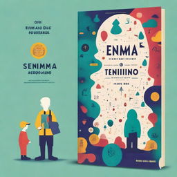 A captivating book cover design titled 'O Enigma do Tempo Esquecido'