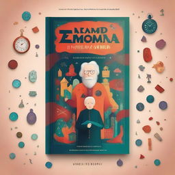 A captivating book cover design titled 'O Enigma do Tempo Esquecido'