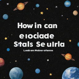 A realistic view of outer space with twinkling stars and distant galaxies, overlaid with the text 'how can I elevate my social media marketing skills?' in a bold, easy-to-read font.