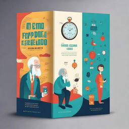 A captivating book cover design for a novel titled 'O Enigma do Tempo Esquecido'