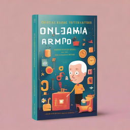 A captivating book cover design for a novel titled 'O Enigma do Tempo Esquecido'