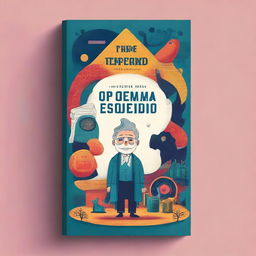 A captivating book cover design titled 'O Enigma do Tempo Esquecido'