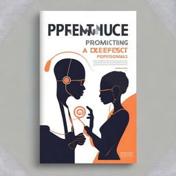 Create a visually striking cover design for a book titled 'Perfect Prompting: A Comprehensive Guide for Professionals' by Eric Agyemang Duah