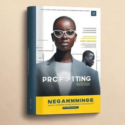 Create a visually striking cover design for a book titled 'Perfect Prompting: A Comprehensive Guide for Professionals' by Eric Agyemang Duah