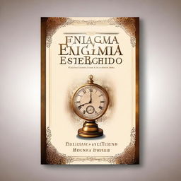 Create a best-seller book cover for 'O Enigma do Tempo Esquecido'