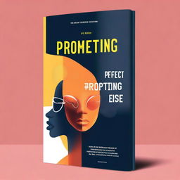 Create a visually striking cover design for a book titled 'Perfect Prompting: A Comprehensive Guide for Professionals' by Eric Agyemang Duah