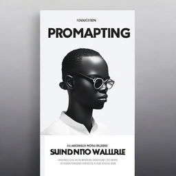 Create a visually striking cover design for a book titled 'Perfect Prompting: A Comprehensive Guide for Professionals' by Eric Agyemang Duah