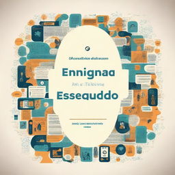 Design a thought-provoking book cover for 'O Enigma do Tempo Esquecido'