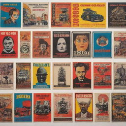 An assortment of vibrant and eye-catching posters featuring a variety of themes, from vintage cinema to modern art exhibitions.