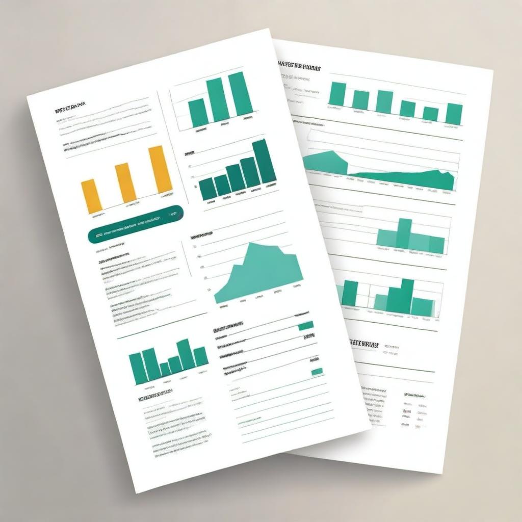 Create a simple finance analysis paper with clean and minimalistic design