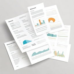 Create a simple finance analysis paper with clean and minimalistic design