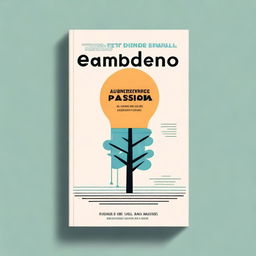 Diseñar una portada para el libro 'Emprendiendo con Pasión: Una Historia de Éxito' de Rubén Valladares