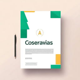 Create a cover page with the title 'Finanças Corporativas'