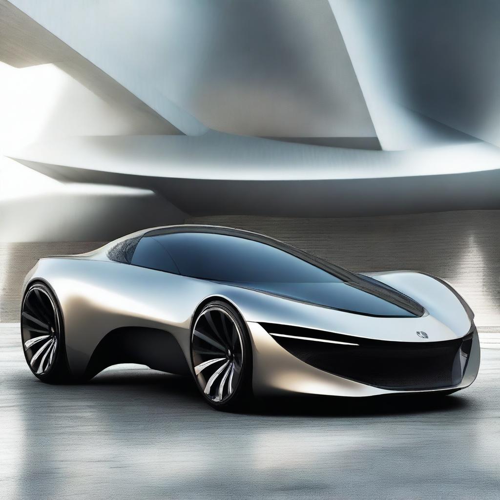 A sleek, modern car that embodies the concept of willpower and determination