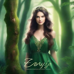 Create a book cover for a fantasy romance titled 'Envy's Embrace'