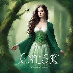 Create a book cover for a fantasy romance titled 'Envy's Embrace'