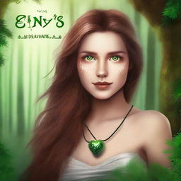 Create a book cover for a fantasy romance titled 'Envy's Embrace'