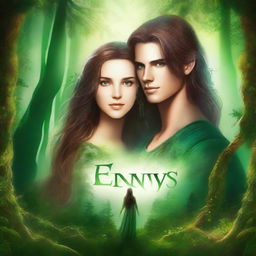 Create a book cover for a fantasy romance titled 'Envy's Embrace'