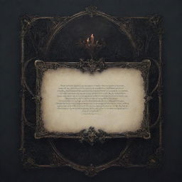 A text box banner designed in a gothic, intricate style consistent with the ambiance of souls-like games.