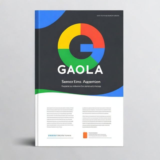 Create a book cover for a guide titled 'Unlocking Google’s Ranking Algorithm: A Webmaster’s Guide to Improving SEO'
