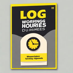 A book cover for 'Log Working Hours for Dummies'