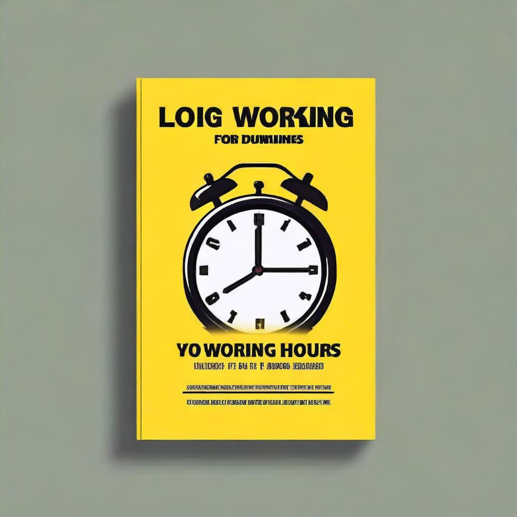 A book cover for 'Log Working Hours for Dummies'