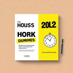 A book cover for 'Log Working Hours for Dummies'