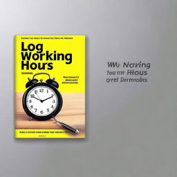 A book cover for 'Log Working Hours for Dummies'