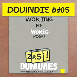 A book cover for 'Log Working Hours for Dummies'